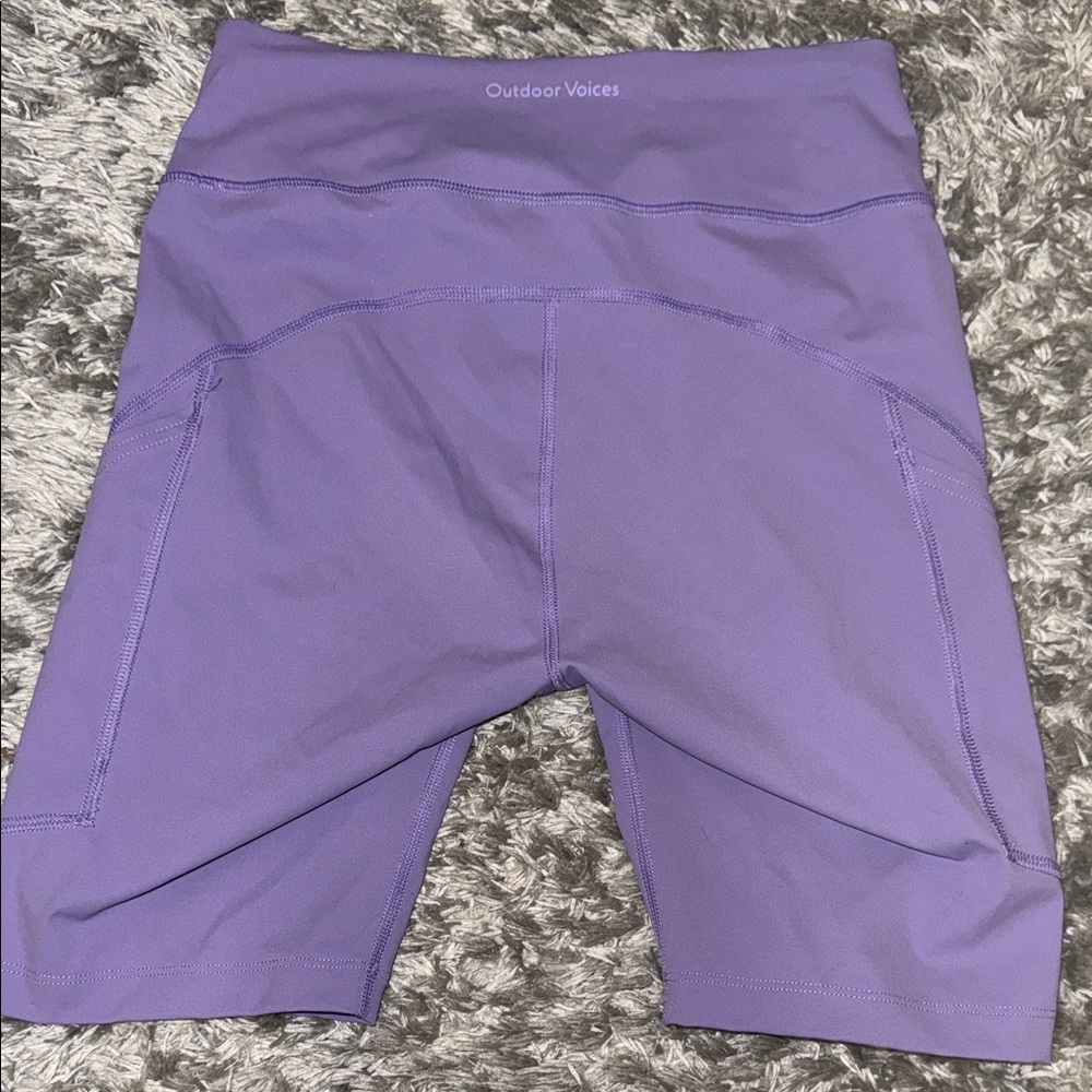 Outdoor Voices Purple Bike Shorts